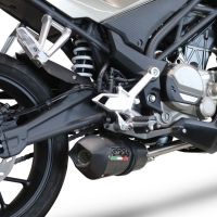 Exhaust compatible with Cf Moto 300 NK 2022-2024, GP Evo4 Poppy, Full system exhaust, including removable db killer 