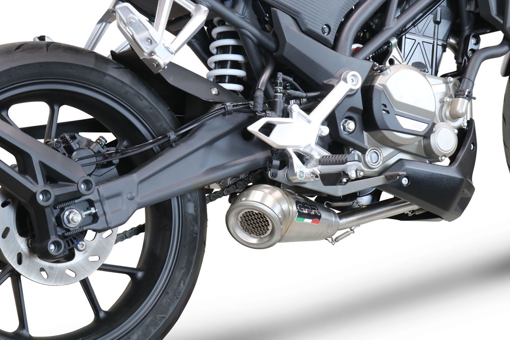 Exhaust compatible with Cf Moto 300 NK 2022-2024, Powercone Evo, Full system exhaust, including removable db killer 