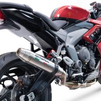 Exhaust compatible with Triumph Daytona 660 2023-2025, Deeptone Inox, Full system exhaust, including removable db killer 