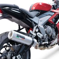 Exhaust compatible with Triumph Daytona 660 2023-2025, M3 Inox , Full system exhaust, including removable db killer 