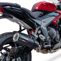 Exhaust compatible with Triumph Daytona 660 2023-2025, M3 Black Titanium, Full system exhaust, including removable db killer 