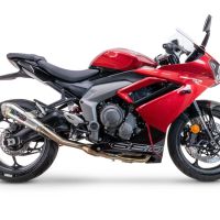Exhaust compatible with Triumph Daytona 660 2023-2025, Powercone Evo, Full system exhaust, including removable db killer 