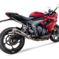 Exhaust compatible with Triumph Daytona 660 2023-2025, Powercone Evo, Full system exhaust, including removable db killer 