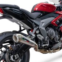 Exhaust compatible with Triumph Daytona 660 2023-2025, Powercone Evo, Full system exhaust, including removable db killer 
