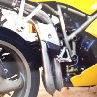 Exhaust compatible with Ducati 748 - S - SP - SPS - R - RS 1995-2002, M3 Titanium Natural, Mid-full system exhaust including dual silencers, with removable db killer 