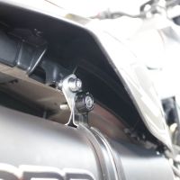 Exhaust compatible with Aprilia Sx 125 2021-2024, Furore Evo4 Nero, Slip-on exhaust including link pipe and removable db killer 