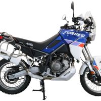 Exhaust compatible with Aprilia Tuareg 660 2021-2024, Albus Evo4, Slip-on exhaust including removable db killer and link pipe 