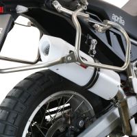 Exhaust compatible with Aprilia Tuareg 660 2021-2024, Albus Evo4, Slip-on exhaust including removable db killer and link pipe 
