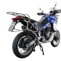 Exhaust compatible with Aprilia Tuareg 660 2021-2024, GP Evo4 Poppy, Slip-on exhaust including removable db killer and link pipe 