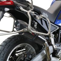 Exhaust compatible with Aprilia Tuareg 660 2021-2024, GP Evo4 Poppy, Slip-on exhaust including removable db killer and link pipe 