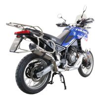 Exhaust compatible with Aprilia Tuareg 660 2021-2024, GP Evo4 Titanium, Slip-on exhaust including removable db killer and link pipe 