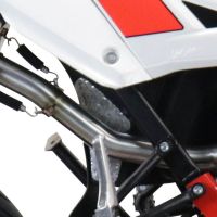 Exhaust compatible with Beta RR 125 4T Enduro 2019-2020, Furore Evo4 Nero, Slip-on exhaust including link pipe and removable db killer 
