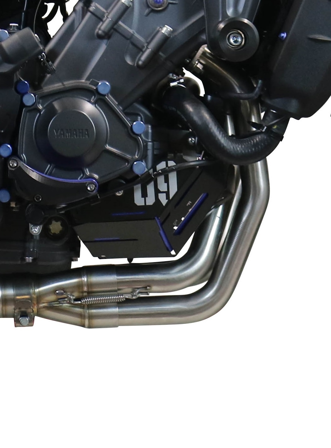 Exhaust compatible with Yamaha XSR900 2022-2024, Furore Evo4 Nero, Full system exhaust including removable db killer and catalyst 