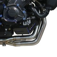 Exhaust compatible with Yamaha XSR900 2022-2024, Furore Evo4 Nero, Full system exhaust including removable db killer and catalyst 