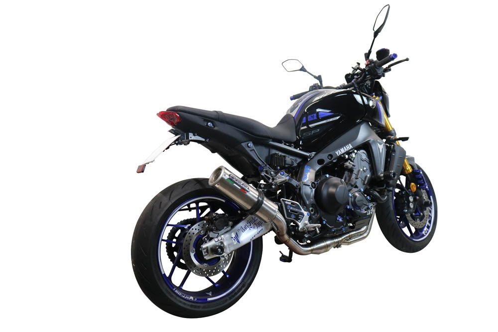 Exhaust compatible with Yamaha FJ-09 2021-2023, M3 Inox , Full system exhaust including removable db killer and catalyst 