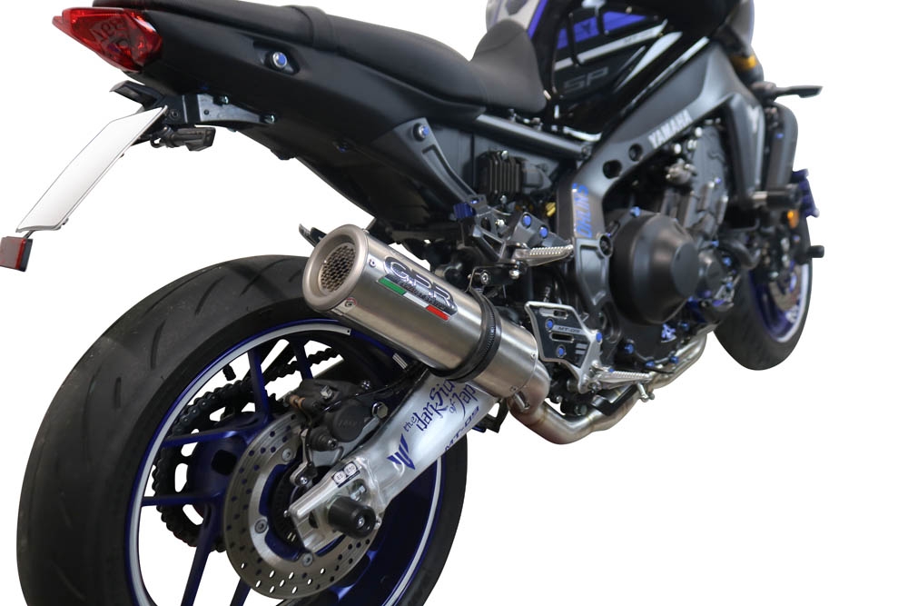 Exhaust compatible with Yamaha FJ-09 2021-2023, M3 Inox , Full system exhaust including removable db killer and catalyst 