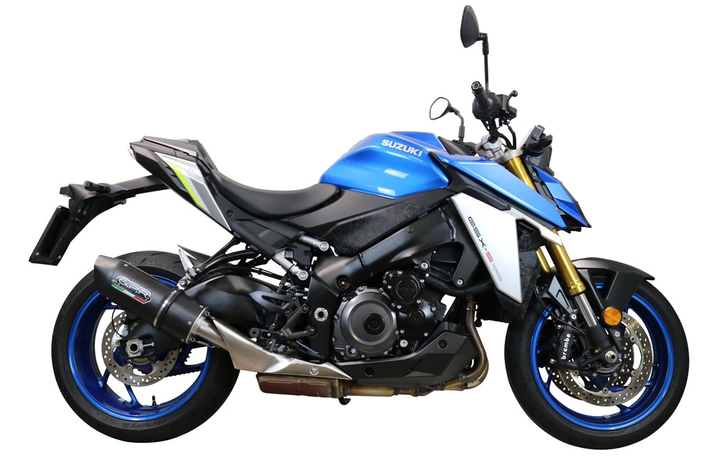 Exhaust compatible with Suzuki GSX-S1000 2015-2016, Furore Poppy, Slip-on exhaust including removable db killer and link pipe 