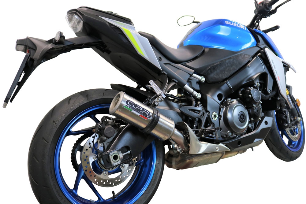 Exhaust compatible with Suzuki GSX-S1000GX 2024-2025, M3 Inox , Slip-on exhaust including removable db killer and link pipe, EPA-compliant 