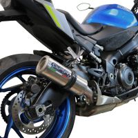 Exhaust compatible with Suzuki GSX-S1000GX 2024-2025, M3 Inox , Slip-on exhaust including removable db killer and link pipe, EPA-compliant 
