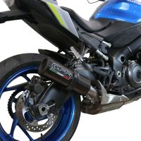 Exhaust compatible with Suzuki GSX-S1000GX 2024-2025, M3 Black Titanium, Slip-on exhaust including removable db killer and link pipe, EPA-compliant 