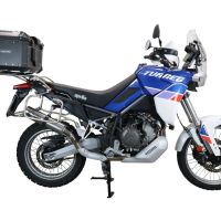 Baúl GPR TECH compatible con  Aprilia Tuareg 660 2021/2024 e5 Baúl Alpi-Tech en aluminio, color negro con placa específica incluida Capacidad Litros 45