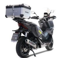 Exhaust compatible with Honda Forza 350 2021-2024, Pentascooter, Slip-on exhaust including link pipe and removable db killer 