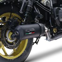 Exhaust compatible with Honda Rebel 1100 2021-2024, Ghisa , Slip-on exhaust including removable db killer and link pipe 