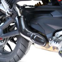 Exhaust compatible with Ducati Multistrada V4 Rally 2023-2024, Dual Poppy, Slip-on exhaust including removable db killer and link pipe 