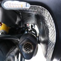Exhaust compatible with Ducati Multistrada V4 S 2022-2024, Furore Evo4 Poppy, Slip-on exhaust including removable db killer and link pipe, EPA-compliant 