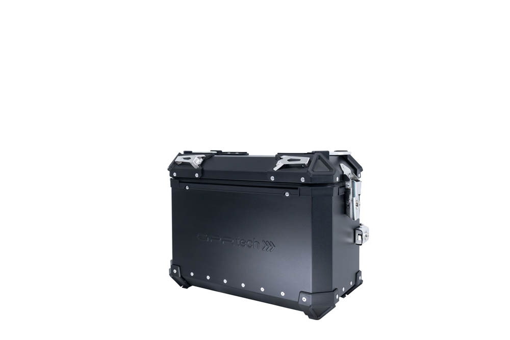 GPR TECH compatible with  Kawasaki Versys 650 2021/2022 e5 GPR TECH Pair of side cases aluminum made, black color with specific pannier holder Capacity 38 LT. + 38 LT.