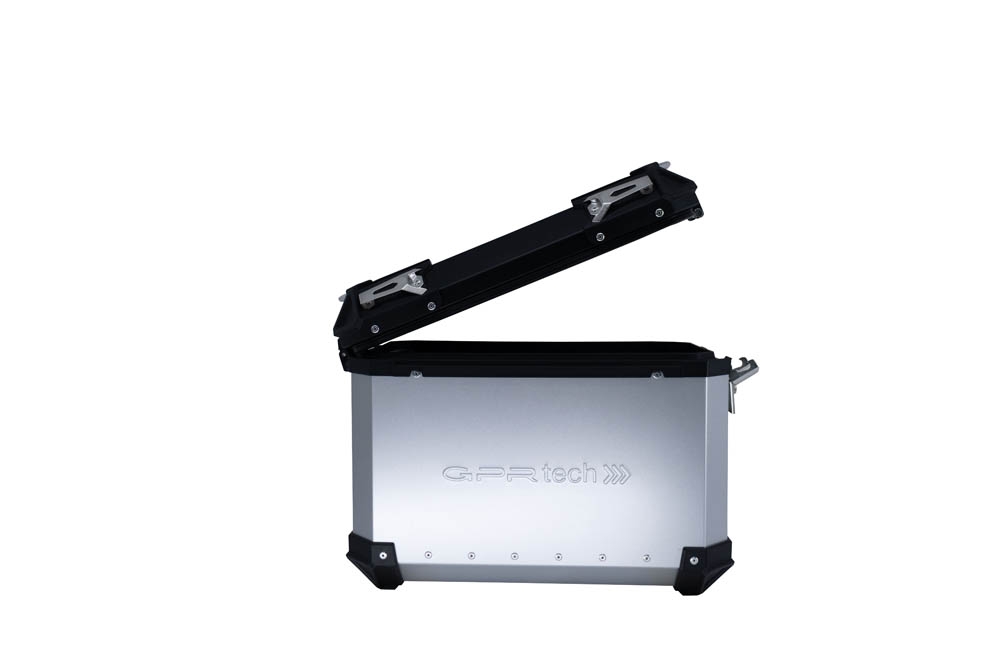 GPR TECH compatible with  Kawasaki Versys 650 2015/2016 e3 GPR TECH Pair of side cases aluminum made, silver color with specific pannier holder Capacity 38 LT. + 38 LT.