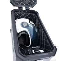 GPR TECH compatible with  Kawasaki Versys 650 2015/2016 e3 GPR TECH Pair of side cases aluminum made, silver color with specific pannier holder Capacity 38 LT. + 38 LT.