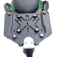 GPR TECH compatible with  Kawasaki Versys 650 2015/2016 e3 GPR TECH Top case in aluminum, silver color with specific plate included Capacity 55 LT.