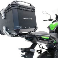 GPR TECH compatible with  Kawasaki Versys 650 2017/2020 e4 GPR TECH Top case in aluminum, black color with specific plate included Capacity 35 LT.
