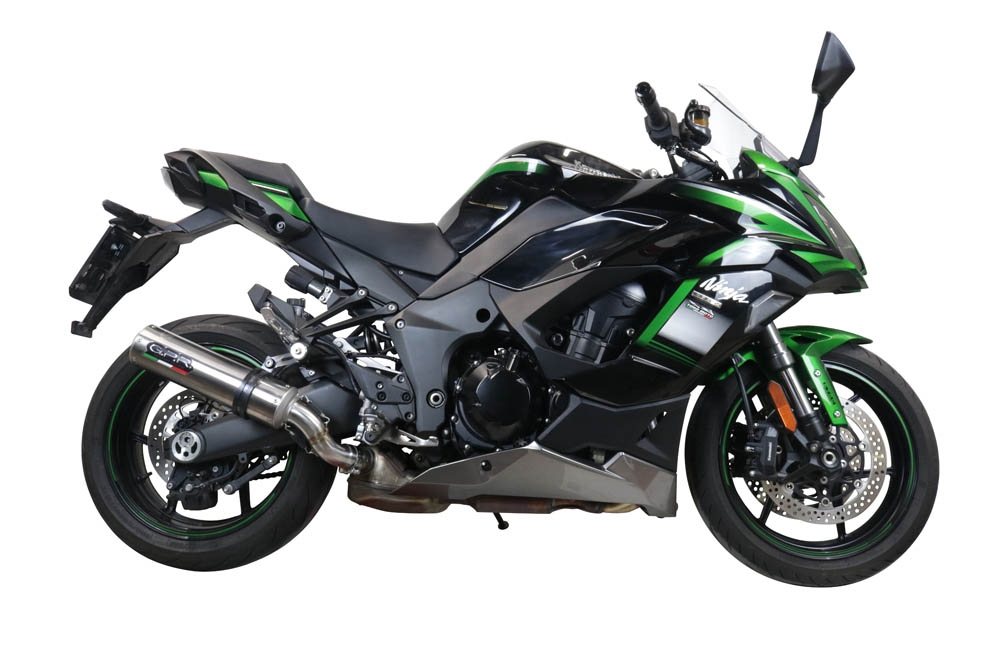 Exhaust compatible with Kawasaki Ninja 1000 Sx 2021-2024, M3 Inox , Slip-on exhaust including link pipe 