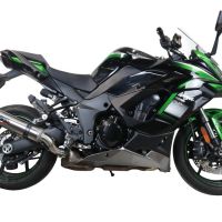 Exhaust compatible with Kawasaki Ninja 1000 Sx 2021-2024, M3 Inox , Slip-on exhaust including link pipe 