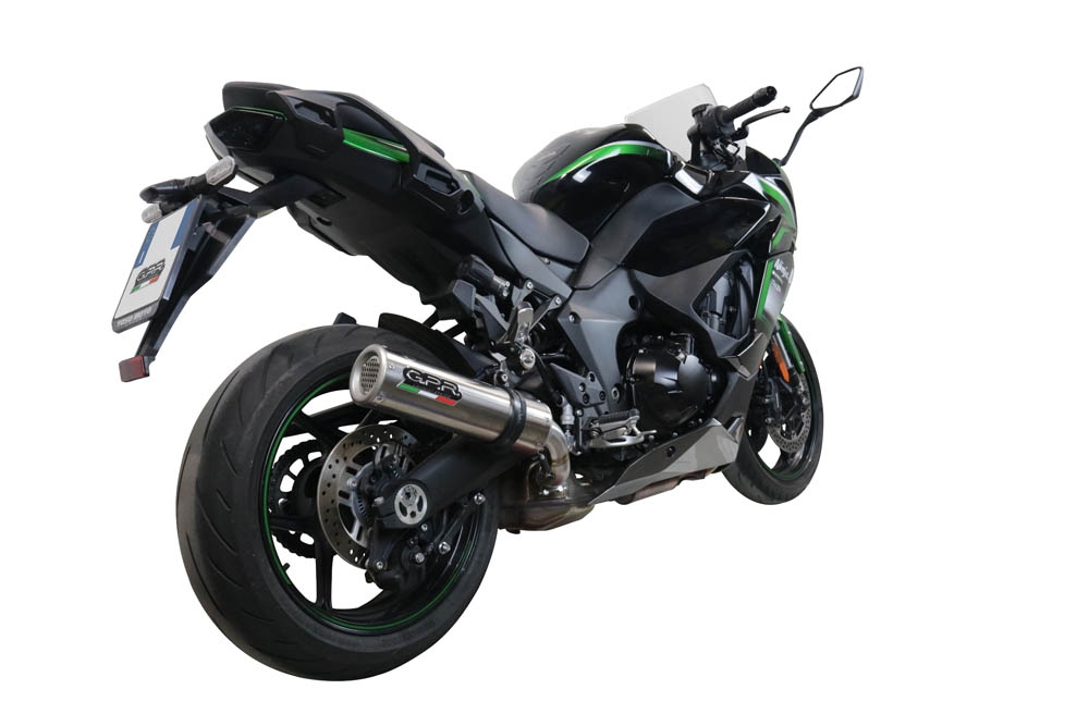 Exhaust compatible with Kawasaki Ninja 1000 Sx 2021-2024, M3 Inox , Slip-on exhaust including link pipe 