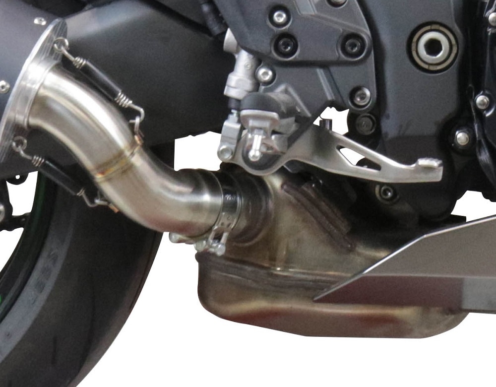 Exhaust compatible with Kawasaki Ninja 1000 Sx 2021-2024, M3 Inox , Slip-on exhaust including link pipe 