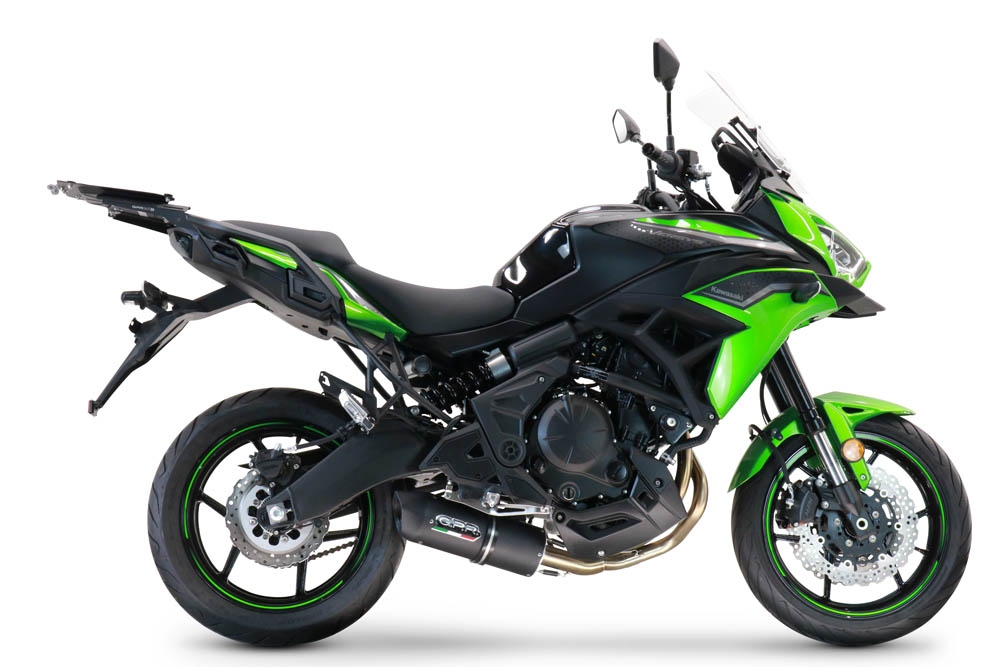 Exhaust compatible with Kawasaki Versys 650 2023-2024, Furore Nero, Full system exhaust, including removable db killer 