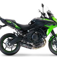 Exhaust compatible with Kawasaki Versys 650 2023-2024, Furore Nero, Full system exhaust, including removable db killer 