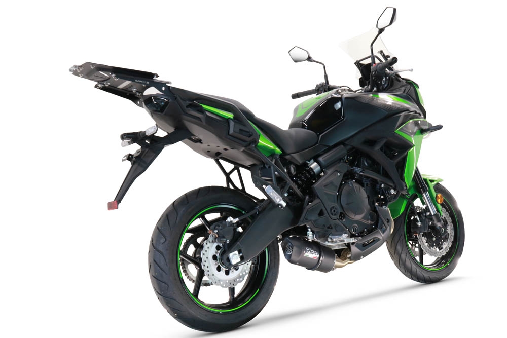 Exhaust compatible with Kawasaki Versys 650 2023-2024, Furore Nero, Full system exhaust, including removable db killer 