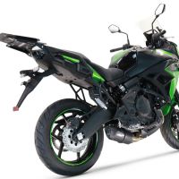Exhaust compatible with Kawasaki Versys 650 2023-2024, Furore Nero, Full system exhaust, including removable db killer 