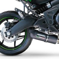 Exhaust compatible with Kawasaki Versys 650 2023-2024, Furore Nero, Full system exhaust, including removable db killer 