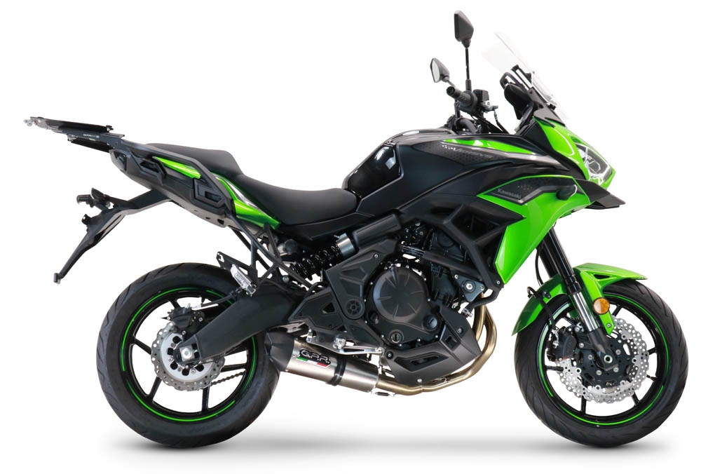 Exhaust compatible with Kawasaki Versys 650 2015-2016, Gpe Ann. titanium, Full system exhaust, including removable db killer 