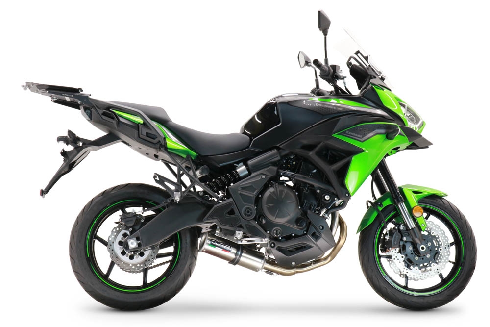 Exhaust compatible with Kawasaki Versys 650 2023-2024, M3 Inox , Full system exhaust, including removable db killer 