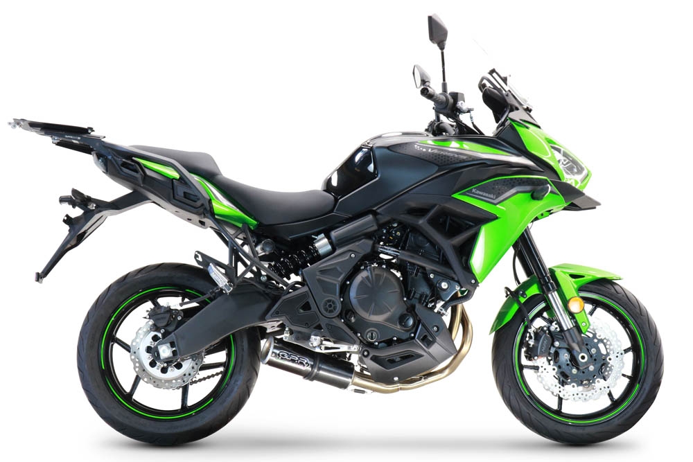 Exhaust compatible with Kawasaki Versys 650 2021-2022, M3 Poppy , Full system exhaust, including removable db killer 