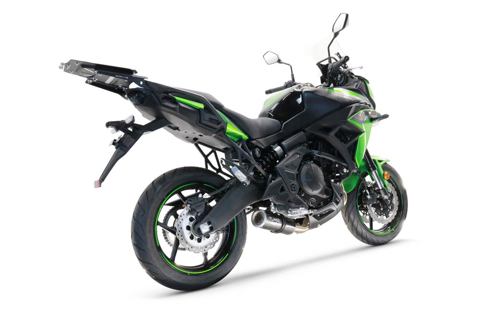 Exhaust compatible with Kawasaki Versys 650 2021-2022, M3 Poppy , Full system exhaust, including removable db killer 
