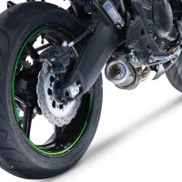Exhaust compatible with Kawasaki Versys 650 2021-2022, M3 Poppy , Full system exhaust, including removable db killer 
