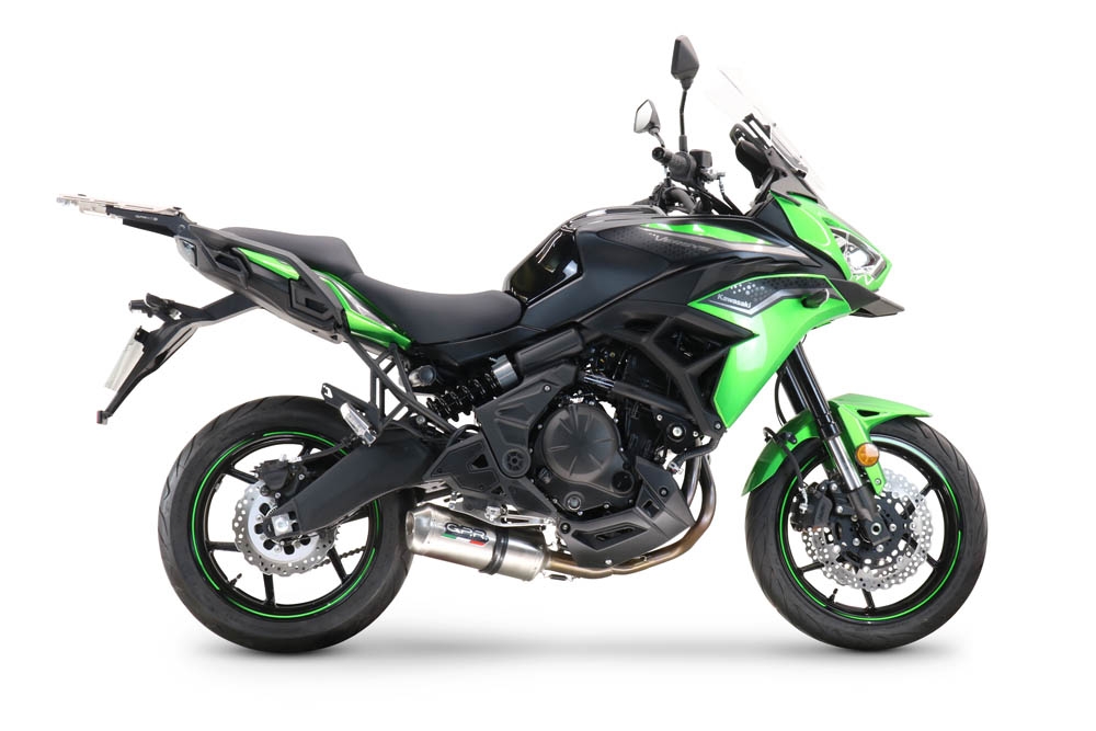 Exhaust compatible with Kawasaki Versys 650 2015-2016, Satinox , Full system exhaust, including removable db killer 