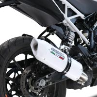 Exhaust compatible with Ktm 250 Duke 2021-2023, Albus Evo4, Slip-on exhaust including removable db killer and link pipe, EPA-compliant 